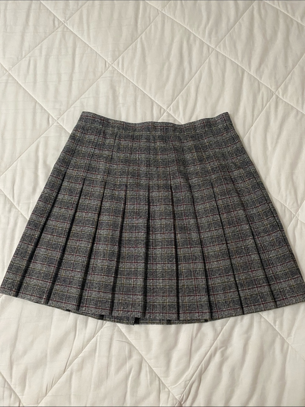 Vintage Pleated Plaid Mini Skirt by Ultra Pink junior size 13